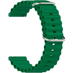 Універсальний ремінець для смарт-годинників Ocean Band 22mm Green [84196]