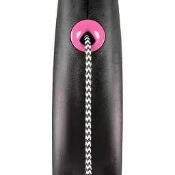 Рулетка Flexi Black Design для собак трос розмір S 5 м рожева - мініатюра 2