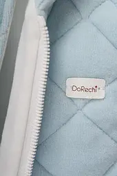 Комбінезон демісезонний велюровий DoRechi для виписки з пологового Зефір зріст 68-74 см (6-9 місяців) Блакитний - мініатюра 6