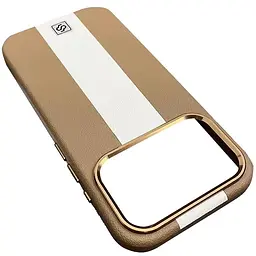 Шкіряний чохол Rally with MagSafe для Apple iPhone 17 Pro (6.3) Beige / White - мініатюра 2