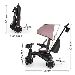 Трехколесный велосипед Kinderkraft Jazz 3 Pink (KRJAZZ03PNK0000) - мініатюра 8