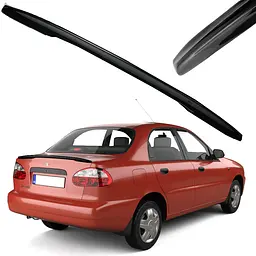 Спойлер пір'їнка на кришку багажника для Daewoo Lanos / Sens 1996- Глянець Voron glass