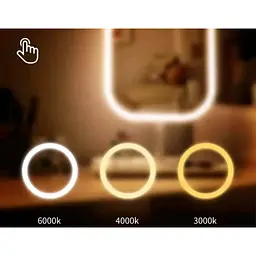 Настільне дзеркало для макіяжу KAR192 з LED-підсвіткою біле - мініатюра 3