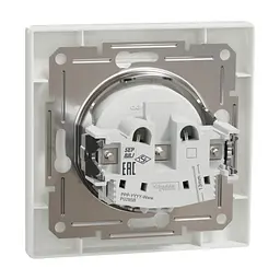 Розетка Schneider Electric ASFORA без заземлення біла (EPH3000121) - мініатюра 7
