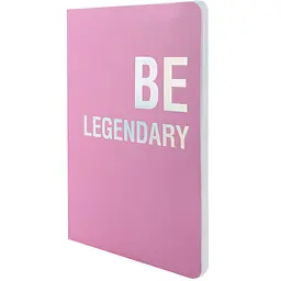 Книга записна Axent Motivation Be legendary A5 в клітинку 80 аркушів рожева (8700-6-A) - мініатюра 2