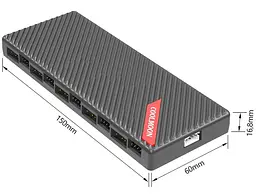 Розгалужувач живлення хаб Coolmoon ARGB/PWM AM10 BLACK (AM10 BLACK) - мініатюра 2