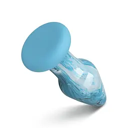 Скляна анальна пробка Gildo - Ocean Curl Glass Butt plug - мініатюра 4