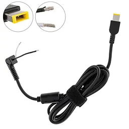 DC кабель живлення для БЖ LENOVO 230W USB+pin опір 4.6 кОм!!! 2 дроти (2x1.5мммм)L-Образний вхід в БП 2 феритові кільця 