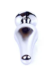 Анальна пробка з кристалом Jewellery Silver Butt Plug 9.3 см (фіолетовий) - мініатюра 5
