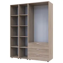 Комплект Doros Гелар з 2 Етажерками Дуб Сонома 2 ДСП 153.9х49.5х203.4 (42005045) - мініатюра 2
