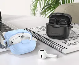 Навушники бездротові TWS у кейсі Borofone BW29 Charm Чорні - мініатюра 5