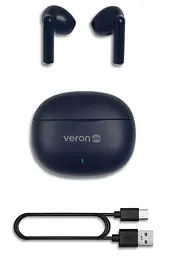 Бездротові навушники TWS Bluetooth Headset Veron W07 Liberty Black (2104618869) - мініатюра 3