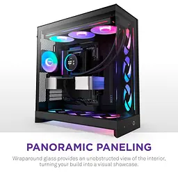 Корпус NZXT H9 Flow RGB Tempered Glass без БЖ Black (CM-H92FB-R1) - мініатюра 5