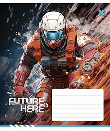 Зошит загальний Школярик Future here у клітинку 12 аркушів 30 шт. (012-3417K) - мініатюра 4