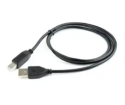 Кабель USB 2.0 AM - USB BM, 1 м, чорний, Cablexpert (CCP-USB2-AMBM-1M)