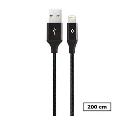 Кабель Ttec USB - Lightning (M/M), AlumiCable, 2 м, Чорний (2DK19S)