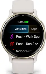 Смарт-годинник Garmin vivoactive 5 Cream Gold Aluminum Bezel with Ivory Case and Silicone Band (010-02862-11/5B) - мініатюра 6