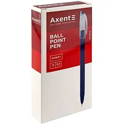 Набір кулькових ручок Axent Direkt чорний 12 шт. (AB1002-01-A)
