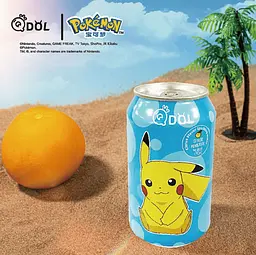Газований напій Qdol Pokemon Citrus Pikachu 330мл - мініатюра 2