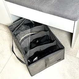 Коробка  ORGANIZE  для зберігання взуття на 4 пари до 44 розміру 48*34*20 см (сірий) - мініатюра 4