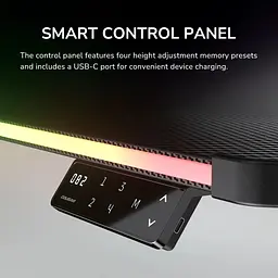 Геймерський стіл Cougar E-Ares 120 Black (E-ARES 120) - мініатюра 14