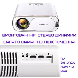 Портативний wifi міні led проектор android 9.0 full hd 1920*1080 p 4000 lumen з динаміком Cheerlux teh0032252 - мініатюра 7