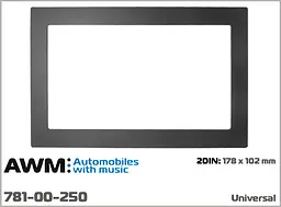 Рамка декоративна універсальна 2 DIN AWM 781-00-250 - мініатюра 4