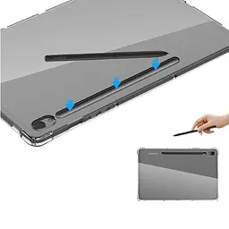 Силіконовий чохол бампер Primolux Silicone для планшета Samsung Galaxy Tab S9 (SM-X710 / SM-X716) 11" Clear - мініатюра 7