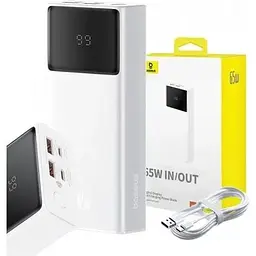 Зовнішній акумулятор Baseus Star-Lord Digital Display для ноутбуків 20000mAh 65W P10022906213-00 білий - мініатюра 3