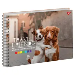 Альбом для малювання Yes А4 30 арк спіраль Travel friends