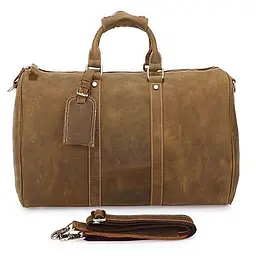 Сумка дорожня 14050 із вінтажної шкіри Vintage коричнева