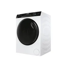 Прально-сушильна машина Haier фронтальна 9(6) кг 1400 A 60 см дисплей пара інвертор люк чорний прямий привод білий - мініатюра 2