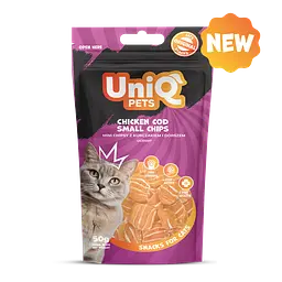 Ласощі для котів Uniq PETS CAT SNACKS MIMI Міні чіпси з курки та тріски, 50 г - мініатюра 3