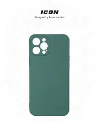 Чехол ArmorStandart ICON для Apple iPhone 12 Pro Max с крышкой камеры, сосново-зеленый (ARM57507) - мініатюра 3
