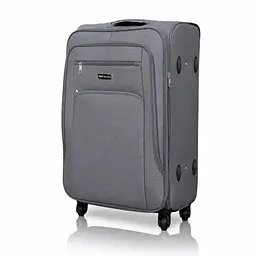 Чемодан с расширением Wings 2501 большой 97л серый (2501-L-Grey)