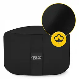 Подушка для йоги та медитації 4FIZJO Zafu кругла 32 x 20 см Black (P-5907739315540) - мініатюра 6