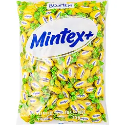 Карамель льодяникова Roshen Mintex+ Lemon зі смаком лимона та ментолу 1 кг