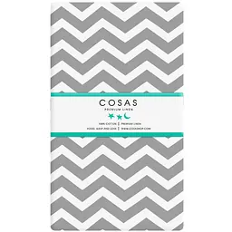 Набір простирадл на резинці Cosas Grey Zigzag 60х120х12 см (SetSheet_Grey_ZigGrey_120x60) - мініатюра 3