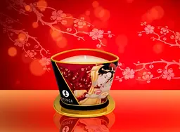 Масажна свічка Shunga Massage Candle – Rose Petals (170 мл) Shunga SH045001; SO2510 93338 - мініатюра 4