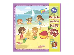 Пазли G-Toys Дитячий майданчик, 12 елементів, LX04