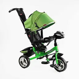 Велосипед триколісний Best Trike, колеса піна, переднє 25 см, заднє 20 см, музична фара, USB, Bluetooth 69-067
