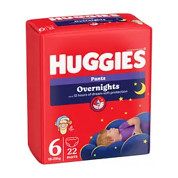 Підгузки Huggies Overnights Pants Трусики 6 15-25 кг 22 шт. (5029053581101)