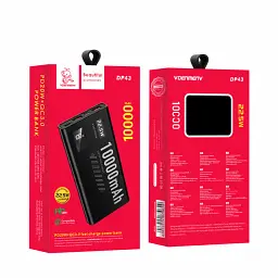 Power Bank Denmen DP43 10000Mah 22.5W QC3.0 LED black EU - мініатюра 3