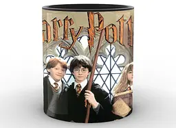Кружка GeekLand Harry Potter Гаррі Поттер beginning of history HP.02.015 чорна - мініатюра 3