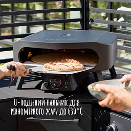 Мультифункціональна газова піч для піци Cozze 17 Classic Rotate Black Edition (90437) - мініатюра 7