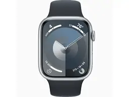 Смарт-годинник Apple Watch Series 9 GPS 45mm Silver Aluminum Case w. Midnight Sport Band (MR9R3+MT593) - мініатюра 2