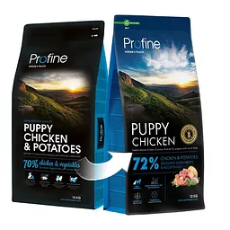 Корм сухий Profine Puppy Chicken and Potatoes для цуценят і юніорів усіх порід, з куркою і картоплею, 12 кг - мініатюра 6