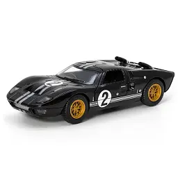 Металева інерційна легкова модель Ford GT40 MKII Heritage Edition 1966 5", відкриваються двері (В асортименті)
