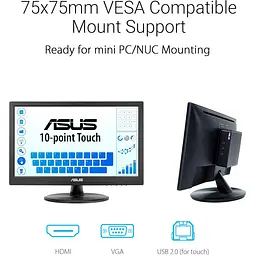 Монітор 15.6" ASUS VT169HE Touch FHD IPS 60Hz (90LM09V1-B01170) - мініатюра 7