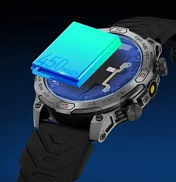Чоловічий смарт-годинник Smart Watch KC86 з AMOLED дисплеєм підтримкою дзвінків і 2 змінними ремінцями в комплекті - мініатюра 5
